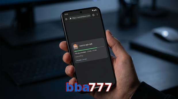 Main screen of Bba777 apk page for PK players